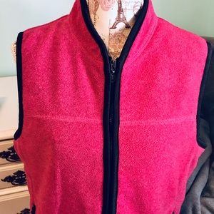 BC Clothing quilt lined fleece vest - Large